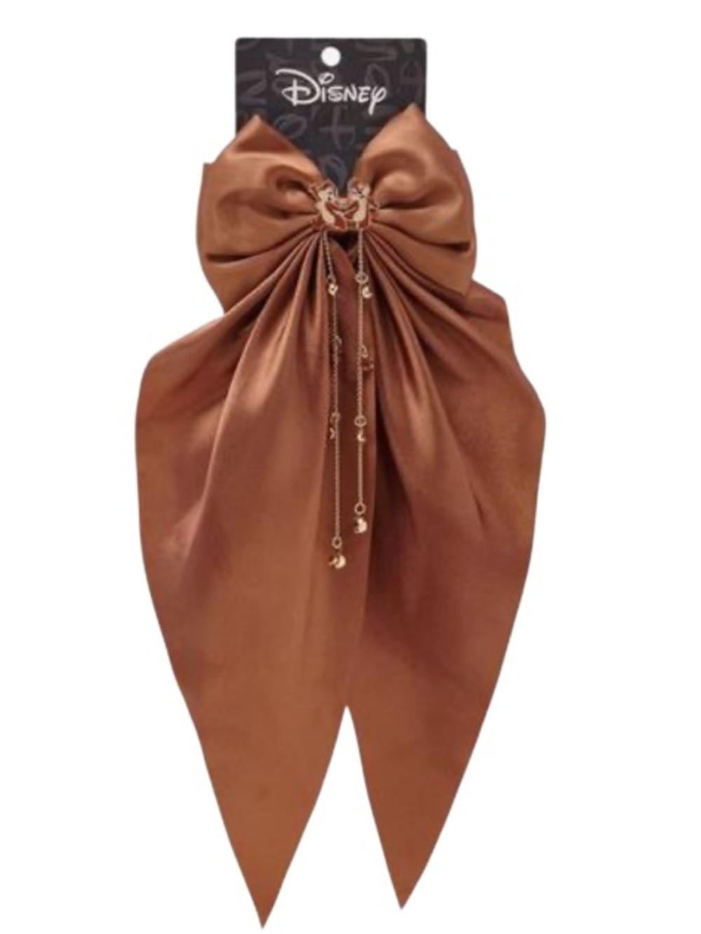 NWT Disney Brown Bow Hair Accessory. Featuring Chip & Dale character charm.